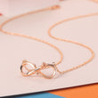 Load image into Gallery viewer, Infinity Pendant Necklace - 18K Rose Gold Plated